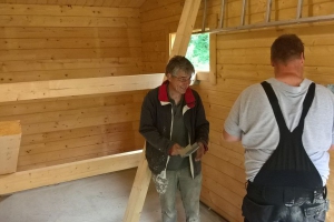 Innenausbau des Bootschuppens