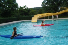 Kenterollentraining im Sander Freibad 2008