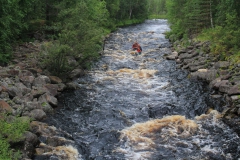 Kanufahrt auf dem Jungonjoki