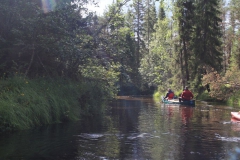 Kanufahrt auf dem Jungonjoki