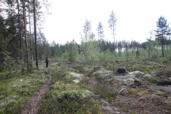 Wandern an den Ruuna Schnellen