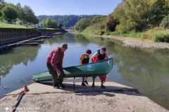 Kombinierte Kanu- und Fußwanderung auf der Weser von Gieselwerder nach Bad Karlshafen